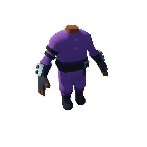Tan Purple Male Ninja 01